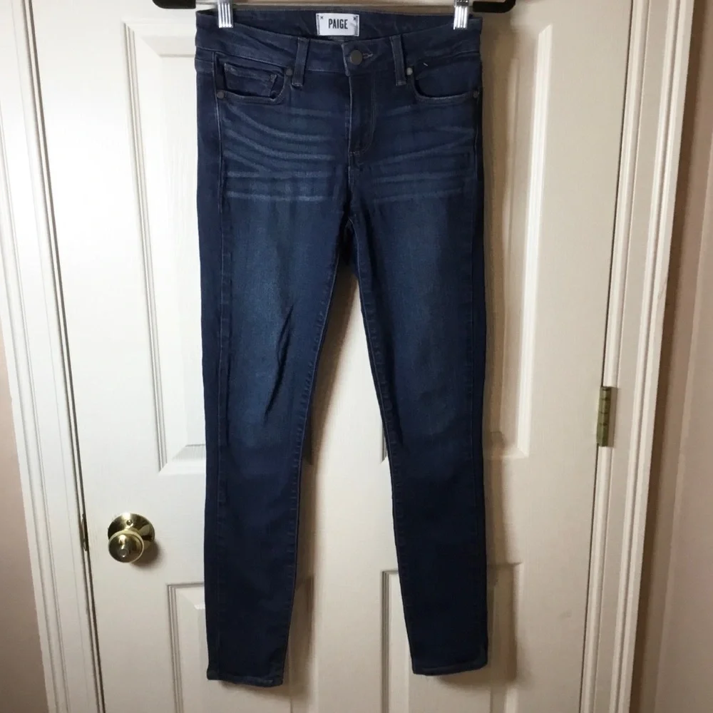 PAIGE Verdugo Ultra Skinny Ankle Jeans in Kaiya Wash - 26
